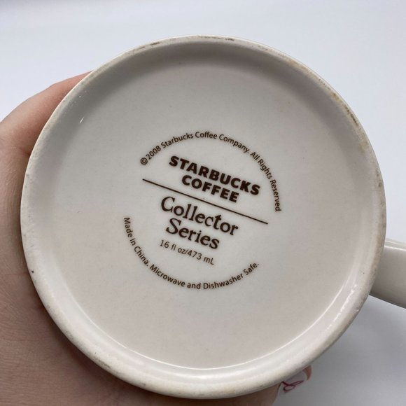 Starbucks Houston Global Icon Collectors Series coffee mug cup 2008 16fl oz - Picture 6 of 7